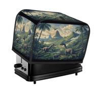Housse pour grille-pain à 2 tranches - Dinosaures - Animaux de la jungle tropicale - Petit appareil électroménager - Cadeau de cuisine
