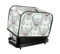 Housse pour grille-pain à 2 tranches, jolie housse pour grille-pain Koala avec poches pour petite cuisine et protection contre les empreintes digitales, lavable en machine