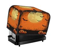 Housse pour grille-pain à 2 tranches - Motif château fantôme d'Halloween - Petit appareil de cuisine avec poches - Protection contre la poussière et les traces de doigts