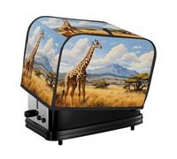 Housse pour grille-pain à 2 tranches - Motif savane africaine - Girafe - Petit appareil - Cadeau de cuisine