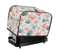 Housse pour grille-pain à 4 tranches aquarelle corail marin petit appareil grille-pain housse anti-poussière cadeaux de cuisine