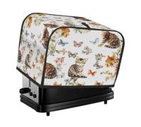 Housse pour grille-pain à 4 tranches - Motif chats et papillons