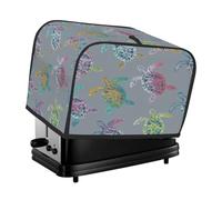 Housse pour grille-pain à 4 tranches - Motif tortues de mer colorées - Petit appareil - Cadeau de cuisine