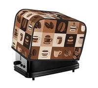 Housse pour grille-pain à café et thé - 2 tranches - Confortable - Avec poche - Résistante aux taches et à la poussière - Protection pour petits appareils de cuisine