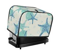 Housse pour grille-pain sous-marin en forme d'étoile de mer 2 tranches - Confortable - Avec poche - Résistante aux taches et à la poussière - Protection pour petits appareils de cuisine