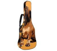 Housse pour guitare acoustique, magnifique étui pour guitare acoustique de 101,6 cm, 101,6 cm, imperméable avec couche de protection, motif teckel, multicolore, 42.9x16.9x4.7 in, Sac pour guitare