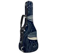 Housse pour guitare basse avec baleine fantastique de 101,6 cm, 104,1 cm, housse imperméable en tissu Oxford pour guitare électrique acoustique classique, ukulélé, Baleine fantastique des mers