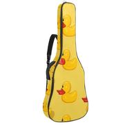 Housse pour guitare basse avec canard jaune amusant, housse pour guitare acoustique de 101,6 à 104,1 cm, housse imperméable en tissu Oxford pour guitare électrique acoustique classique, ukulélé,