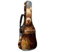 Housse pour guitare basse avec joli petit ours, housse pour guitare électrique de 101,6 à 104,1 cm, housse imperméable en tissu Oxford pour guitare électrique acoustique classique, ukulélé, Adorable