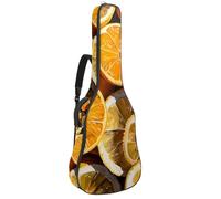 Housse pour guitare basse avec tranches fraîches d'orange et de citron, housse pour guitare électrique de 101,6 cm, housse imperméable Oxford pour guitare électrique acoustique, classique, ukulélé,