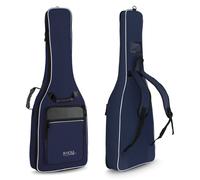 Housse pour Guitare Classique 4/4 Sac Etui Gigbag Rembourree Sangles Poches Bleu