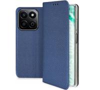 Housse Pour Honor 200 Smart 5g / Honor X7c - Etui Coque Pochette Portefeuille + Film Ecran - Bleu Magnet