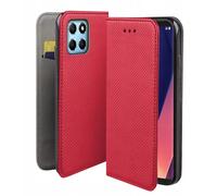 Housse Pour Honor 200 Smart 5g / Honor X7c - Etui Coque Pochette Portefeuille + Film Ecran - Rouge Magnet