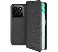 Housse Pour Honor 200 Smart 5g / Honor X7c - Etui Coque Pochette Portefeuille + Verre Trempe - Noir Magnet
