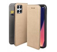 Housse Pour Honor 200 Smart 5g / Honor X7c - Etui Coque Pochette Portefeuille + Verre Trempe - Or Magnet