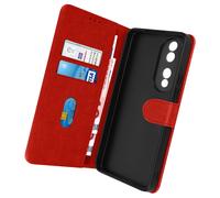 Housse pour Honor 70 Clapet Portefeuille Fonction Support Vidéo Rouge