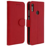 Housse pour Honor 8A et Huawei Y6 2019 / Y6S Etui Portefeuille Support Stand Rouge