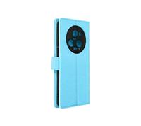 Housse Pour Honor Magic 5 Pro Support Vidéo Portefeuille Simili Cuir Litchi Bleu