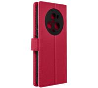 Housse Pour Honor Magic 5 Pro Support Vidéo Portefeuille Simili Cuir Litchi Rose