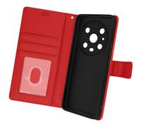 Housse pour Honor Magic4 Pro Clapet Portefeuille Stand Vidéo Rouge