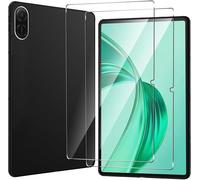 Housse Pour Honor Pad X8a + 2 Verres Trempés 9h ¿ Coque Silicone Tpu Antichoc Ultra-Légère Antidérapante, Protection Écran Et Appareil, Noir