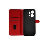 Housse pour Honor X7a Clapet Portefeuille Fonction Support Vidéo Rouge