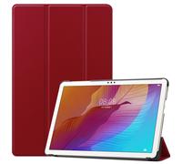 Lobwerk Étui de protection pour Huawei Honor Tablet 6/MatePad T10/T10S 10,1" Smart Cover avec fonction support et fonction veille automatique Rouge bordeaux