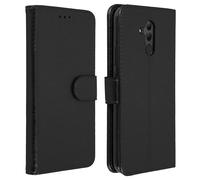 Housse pour Huawei Mate 20 Lite Étui Folio Clapet Portefeuille Support Stand Noir