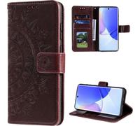 Housse pour Huawei Nova 9 / Honor 50 Housse téléphone portable Flip Case Cover Etui Mandala Braun