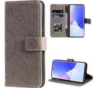 Housse pour Huawei Nova 9 / Honor 50 Housse téléphone portable Flip Case Cover Etui Mandala Grau