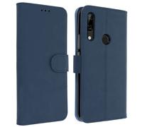 Housse pour Huawei P Smart Z/Y9 Prime 2019/Honor 9X Étui Folio Porte-carte Bleu nuit