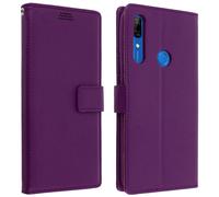Housse pour Huawei P Smart Z/Y9 Prime 2019/Honor 9X Étui Porte carte Support Violet