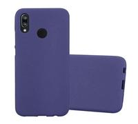Housse pour Huawei P20 LITE 2018 / NOVA 3E Coque en FROST BLEU FONCÉ Case Cover Protection Silicone TPU Etui