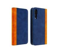 Housse pour Huawei P20 Pro Etui Folio Rangement carte Fonction support Bleu nuit