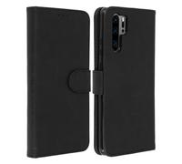 Housse pour Huawei P30 Pro Étui Portefeuille Support Stand Noir