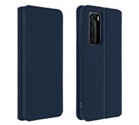 Housse pour Huawei P40 Pro Étui Folio Portefeuille Fonction Support Bleu