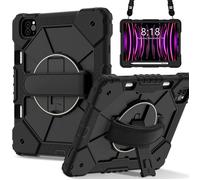 Housse pour iPad A16 11e Gnration 11 Pouces 2025 Protection renforce avec support sangles et lanire Noir blue COQUE POUR LISEUSE