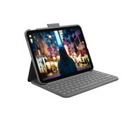 Housse pour iPad - Logitech - Slim Folio - QWERTY Espagnol - Bluetooth - Gris
