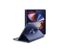 Housse pour iPad Pro 12.9 M1 2021, 2020 Support Rotatif 360 PU Cuir , Bleu Foncé