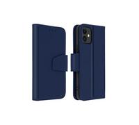 Housse Apple iPhone 11 Cuir Porte-carte Fonction Support Premium bleu nuit