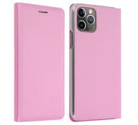 Housse iPhone 11 Pro Max Etui Folio à Clapet Porte-carte rose
