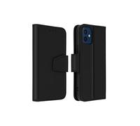 Housse iPhone 12 / 12 Pro Cuir Porte-carte Fonction Support Premium Noir
