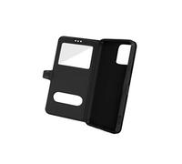 Coque et étui téléphone mobile AVIZAR Housse pour iPhone 13 Mini avec Double Fenêtre Support Vidéo Noir