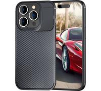 Housse pour iPhone 15 Pro Carbon Optik Cover silicone Housse pour téléphone portable Case Protection Etui