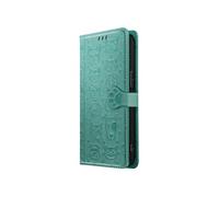 Housse pour iPhone 16e Design Chat et Chien Clapet Portefeuille Vert