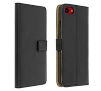 Housse iPhone SE 2022 / 2020 et 8 / 7 Cuir Porte-carte Support Vidéo Noir