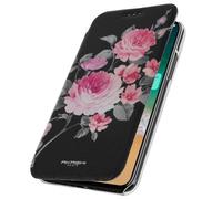 Housse pour iPhone X / XS Étui Portefeuille Fleur de Lotus Coque Transparente Multicolore