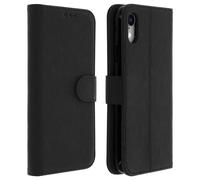 Housse iPhone XR Etui Clapet Porte-carte Fonction Support Vidéo Noire