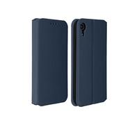 Housse pour iPhone XR Etui folio Porte-cartes Fonction support Bleu nuit
