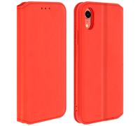 Housse pour iPhone XR Étui Folio Portefeuille Fonction Support Rouge